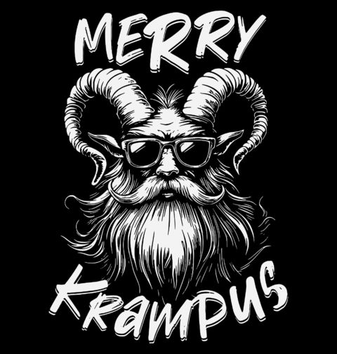 Obrázek produktu Pánské tričko Vánoční Krampus Merry Krampus