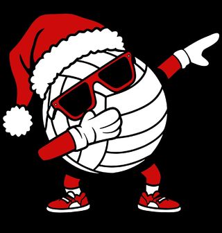 Obrázek 2 produktu Dámské tričko Vánoční Dabující Volejbalový Míč