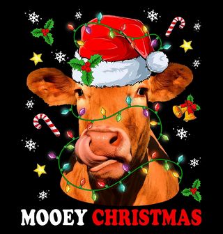 Obrázek 2 produktu Dětské tričko Vánoční Kráva Mooey Christmas