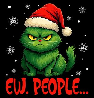 Obrázek 2 produktu Dětské tričko Kočičí Grinch Ew People