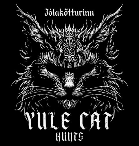 Obrázek produktu Pánské tričko Hororová Vánoční Kočka Yule Cat Hunts