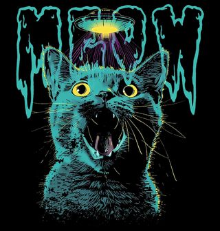 Obrázek 2 produktu Dámské tričko Mimozemská Kočka Meow