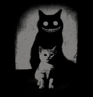 Obrázek 2 produktu Dětské tričko Hororový Stín Démonické Kočky