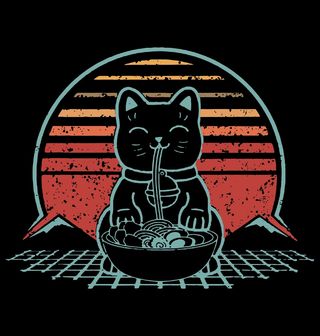 Obrázek 2 produktu Pánské tričko Japonská Kočka pro Štěstí s Ramenem