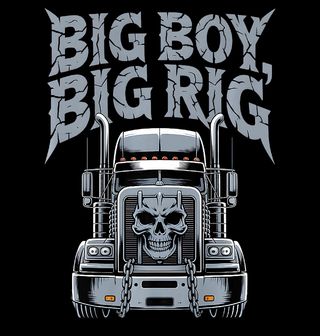 Obrázek 2 produktu Pánské tričko Velkej chlap, velkej stroj Big Boy, Big Rig