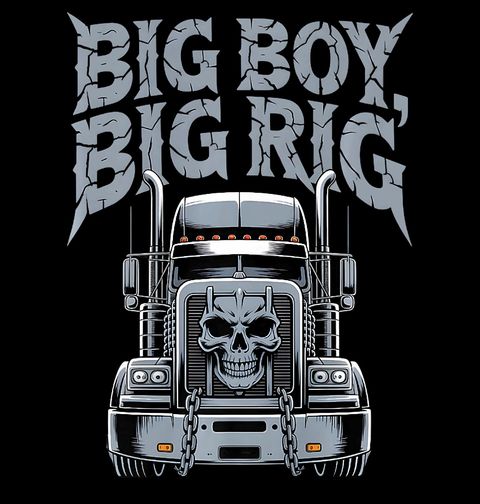 Obrázek produktu Pánské tričko Velkej chlap, velkej stroj Big Boy, Big Rig