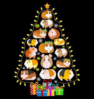 Obrázek 2 produktu Pánské tričko Vánoční Stromek z Morčat