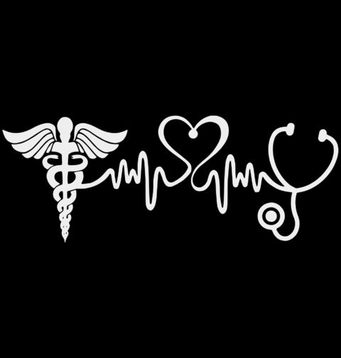 Obrázek produktu Dámské tričko Kardiogram Zdravotnictví