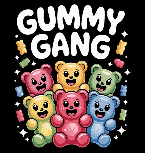 Obrázek produktu Dětské tričko Gumový Medvídci Gummy Gang