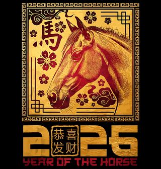 Obrázek 2 produktu Dámské tričko Čínský Rok Ohnivého Koně 2026