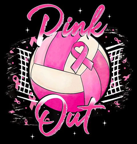 Obrázek produktu Dámské tričko Růžový Volejbalový Míč Naděje Pink Out