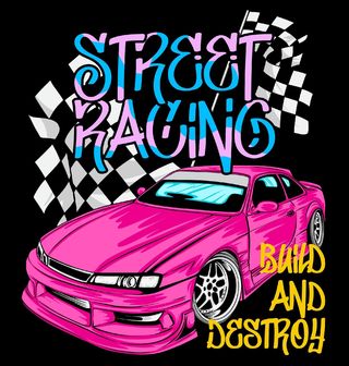 Obrázek 2 produktu Dámské tričko Pouliční Závodění Street Racing