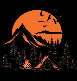 Obrázek 2 produktu Dámské tričko Táborák při Západu Slunce