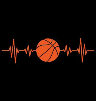 Obrázek 2 produktu Dámské tričko Oranžový Kardiogram a Basketbal
