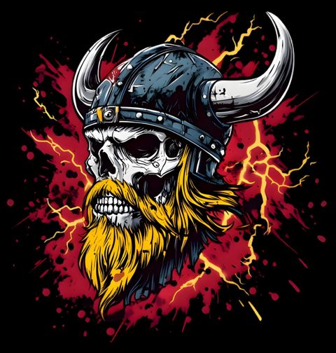 Obrázek produktu Pánské tričko Vikingova Lebka