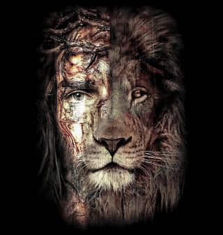 Obrázek 2 produktu Pánské tričko Tvář Ježíše a Lva