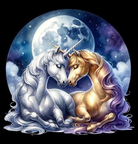 Obrázek produktu Dámské tričko Zamilovaní Jednorožci