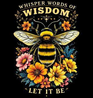Obrázek 2 produktu Pánské tričko Včela Moudrosti Nech To Být Let it be