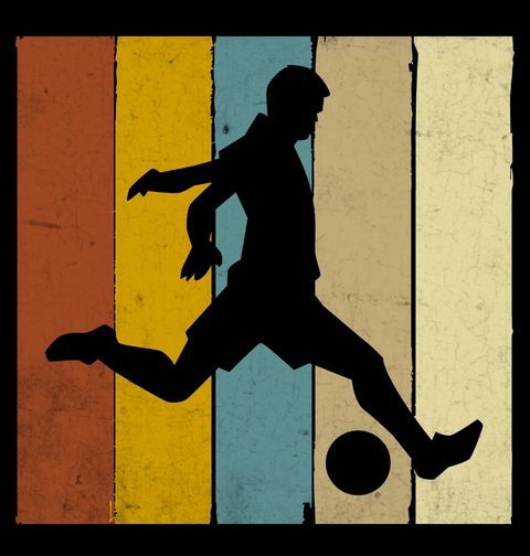 Obrázek produktu Pánské tričko Retro Hráč Fotbalu