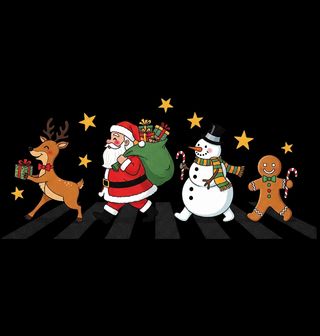 Obrázek 2 produktu Pánské tričko Vánoční Abbey Road The Beatles