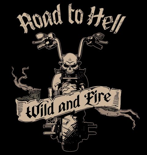 Obrázek produktu Pánské tričko Motorkář Cesta do Pekla Road to Hell