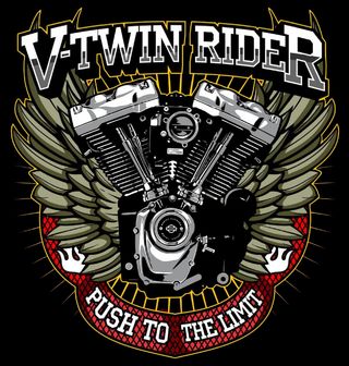 Obrázek 2 produktu Pánské tričko Motorka na Hraně V-Twin Rider Push to the Limit