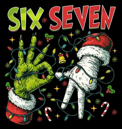 Obrázek produktu Dětské tričko Vánoční Grinchova 67 Six Seven