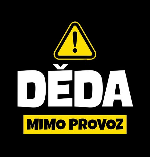 Obrázek produktu Pánské tričko Pozor! Děda mimo Provoz