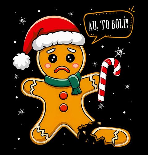 Obrázek produktu Dětské tričko Smutný Perníček Au, to bolí!