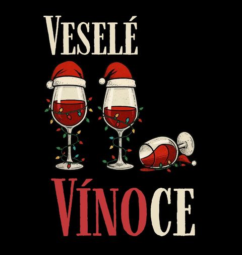 Obrázek produktu Dámské tričko Veselé Vínoce