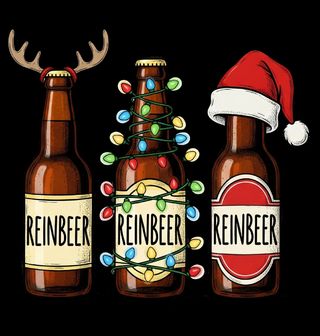 Obrázek 2 produktu Dámské tričko Vánoční Sobí Lahváče REINBEER