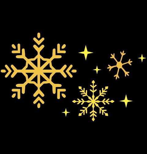 Obrázek produktu Dětské tričko Zlaté Sněhové Hvězdy