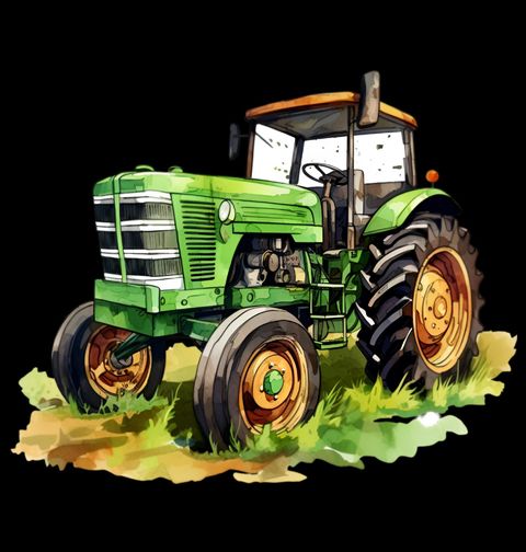 Obrázek produktu Pánské tričko Zelený Zemědělský Traktor