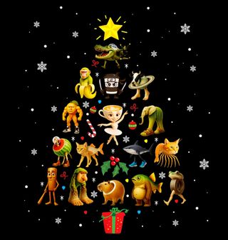 Obrázek 2 produktu Dámské tričko Vánoční Brainrot Stromeček