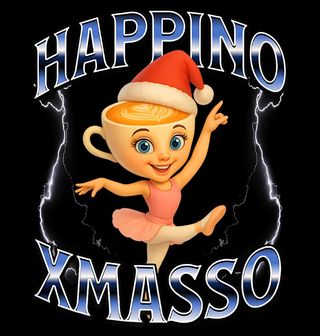 Obrázek 2 produktu Dámské tričko Vánoční Ballerina Cappuccina HAPPINO XMASSO