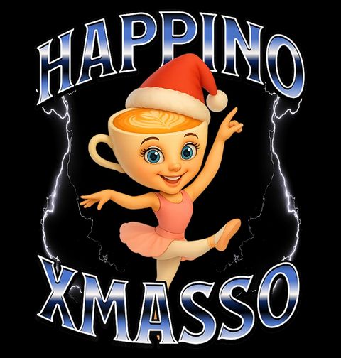 Obrázek produktu Dámské tričko Vánoční Ballerina Cappuccina HAPPINO XMASSO