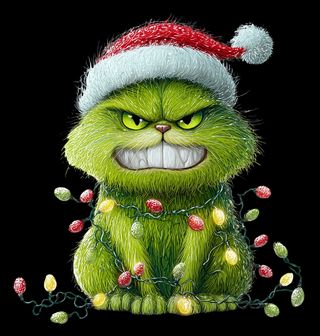 Obrázek 2 produktu Dámské tričko Vánoční Kočka Grinch