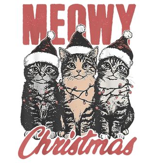 Obrázek 2 produktu Dámské tričko Kočičí Vánoce Meowy Christmas