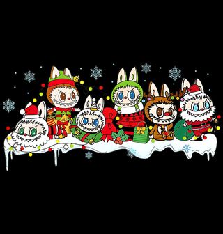 Obrázek 2 produktu Pánské tričko Vánoční Labubu ve Sněhu