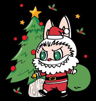 Obrázek 2 produktu Dětské tričko Vánoční Santa Labubu