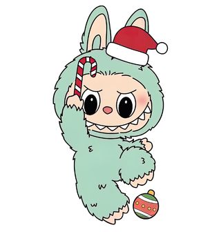 Obrázek 2 produktu Dětské tričko Zelený Vánoční Labubu