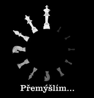 Obrázek 2 produktu Pánské tričko Načítání Šachů Přemýšlím...