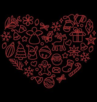 Obrázek 2 produktu Dětské tričko Vánoční Srdce