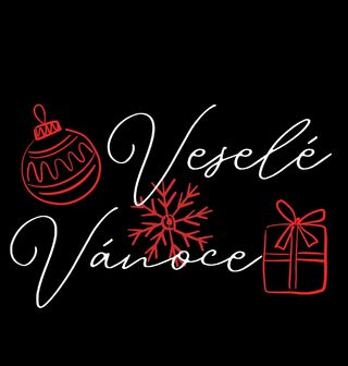 Obrázek 2 produktu Dámské tričko Veselé Červenobílé Vánoce