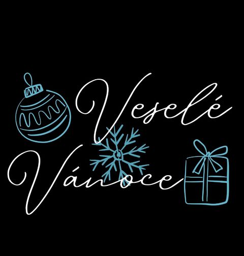 Obrázek produktu Dámské tričko Elegantní Veselé Vánoce