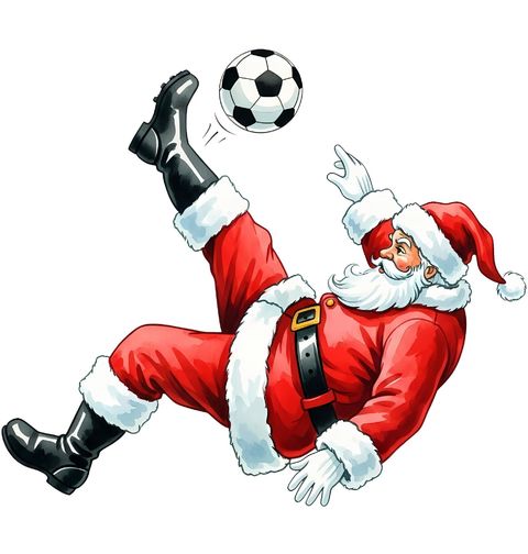 Obrázek produktu Dámské tričko Nešikovný Santa Fotbalista