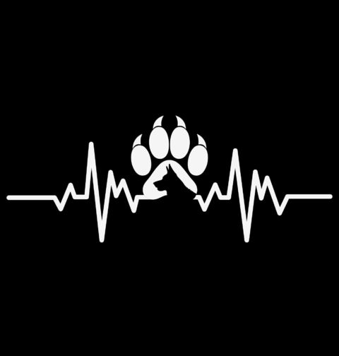 Obrázek produktu Dětské tričko Kardiogram Tlapky a Dobrmana