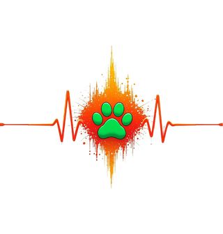 Obrázek 2 produktu Dámské tričko Oranžový Kardiogram a Psí Tlapka