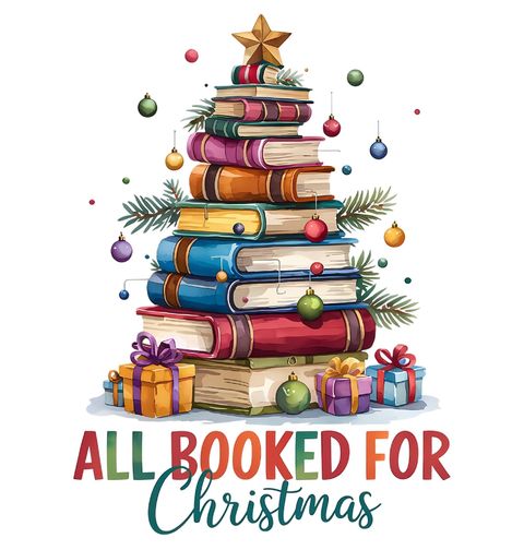 Obrázek produktu Pánské tričko Vánoce s Knihami All Booked for Christmas