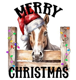 Obrázek 2 produktu Dětské tričko Vánoční Kůň Merry Christmas